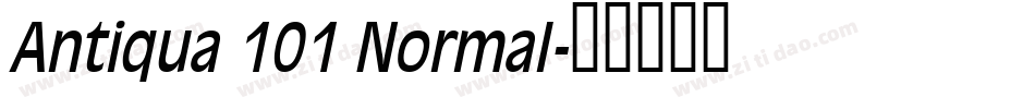 Antiqua 101 Normal字体转换